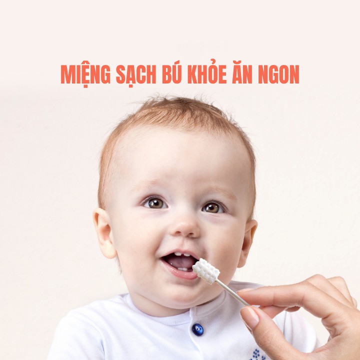 Rơ Lưỡi Cho Trẻ Sơ Sinh Kuta, Miệng Sạch Bé Bú Khỏe Ăn Ngon