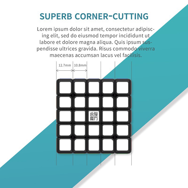 2020 New Yongjun Zhilong Mini  3x3 4x4 5x5 Magnetic Rubik's Cube Yj Magnets puzzle competition special professional educational toys