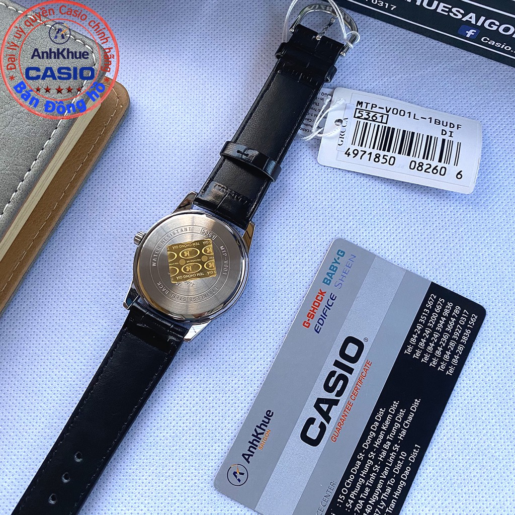 Đồng hồ nam Casio MTP-V001 MTP-V001D MTP-V001GL MTP-V001SG bảo hành 1 năm chính hãng | BigBuy360 - bigbuy360.vn