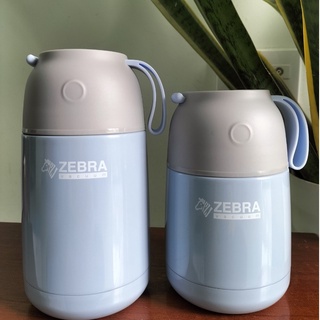 Bình giữ nhiệt ,ủ cháo zebra 450ml- 650ml Thái Lan cao cấp - Màu xanh blu