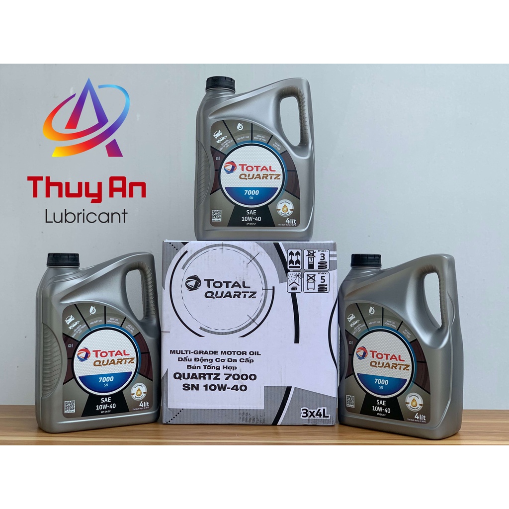 Nhớt ôtô Cao Cấp TOTAL QUARTZ 7000 SN 10W-40  - Dầu Tổng Hợp Cao Cấp Dành Cho Động Cơ Xăng & Diesel