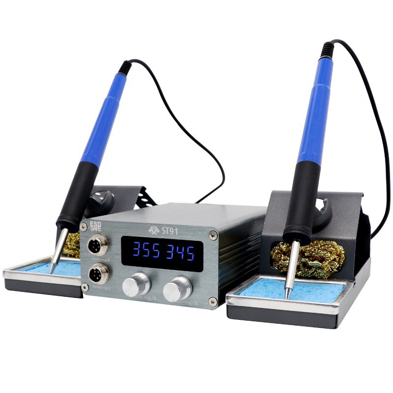 Trạm hàn 2 tay T12 OSS ST91+ | Máy hàn 2 tay (nâng từ bản cũ ST91)