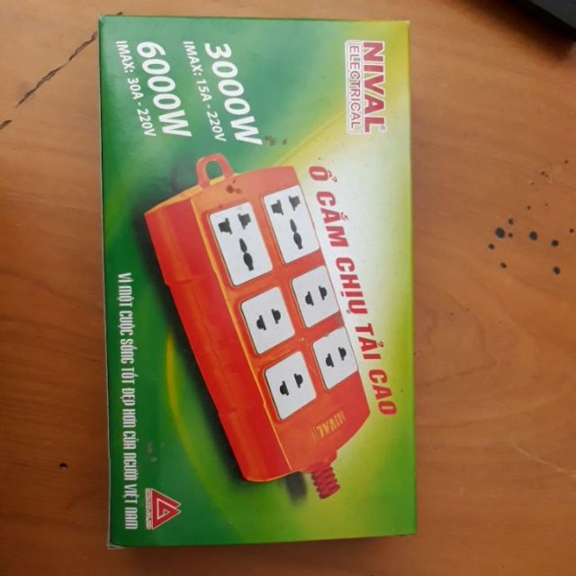 Ổ cắm 6 lỗ chịu tải cao Nival