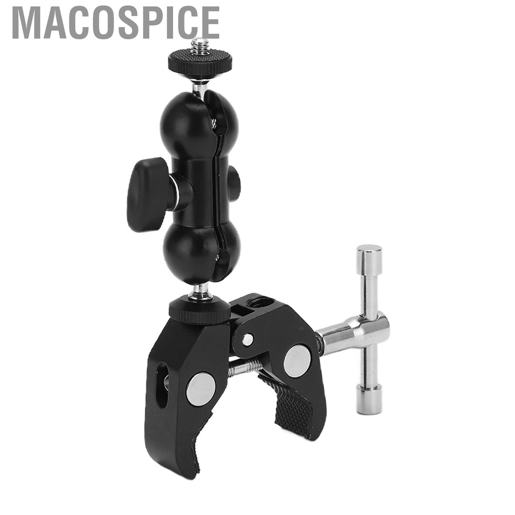 Kẹp đầu bi mini gắn máy ảnh Macospice với ốc vít 1/4 3/8 | BigBuy360 - bigbuy360.vn