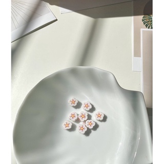 Hạt đất sét hoa trắng 6mm