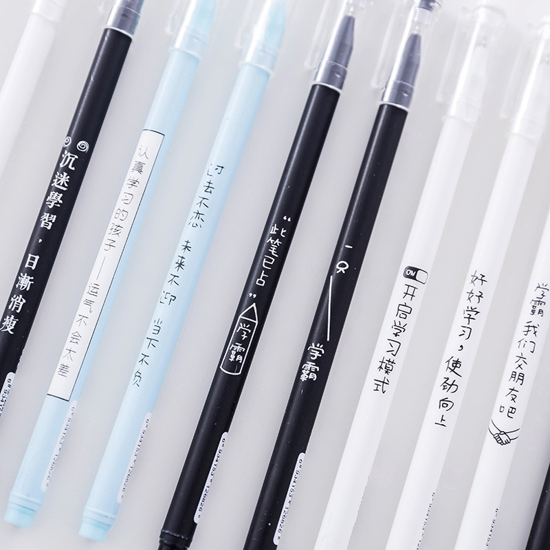 Bút mực gel ngòi 0.38cm in họa tiết đơn giản sáng tạo tiện lợi