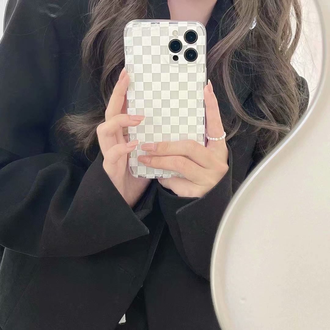 ốp điện thoại Silicone Tpu Họa Tiết Sọc Caro Thời Trang Cho Iphone 12pro Max 12mini 11pro Max Xs Max Xr Se 2020 7 8 Plus | BigBuy360 - bigbuy360.vn