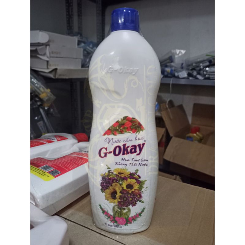 Nước cắm hoa tươi lâu , nước dưỡng hoa tươi lâu G okay 680 ml