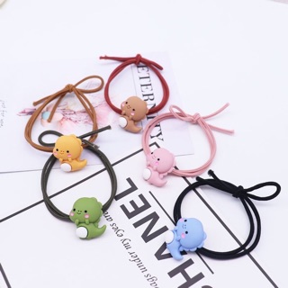 Cột tóc khủng long béo cute