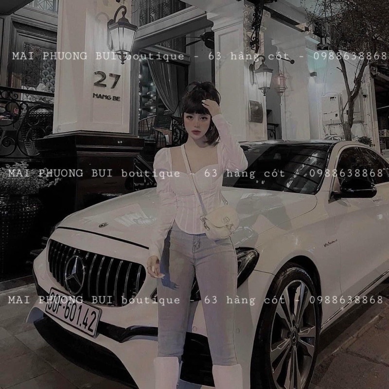 Áo cúp ngực tay phồng hot hit