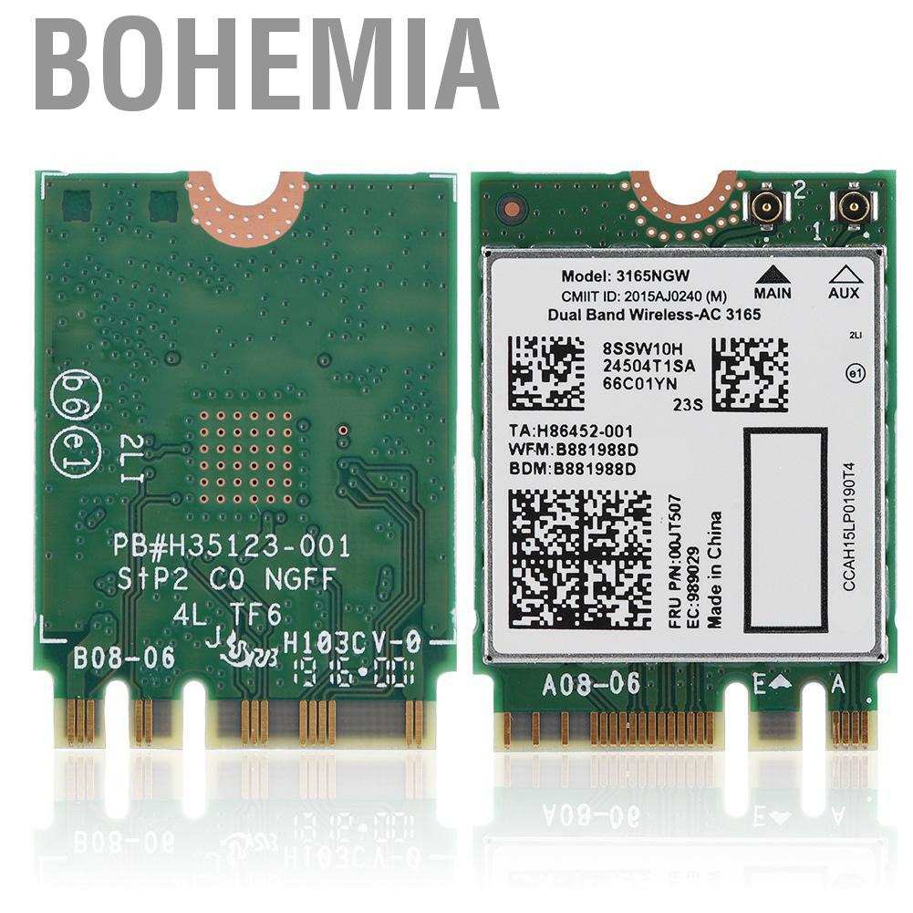 Usb Wifi Không Dây 3165ngw Ngff / M2 433mbps Wifi + Bluetooth 4.2 802.11ac | BigBuy360 - bigbuy360.vn