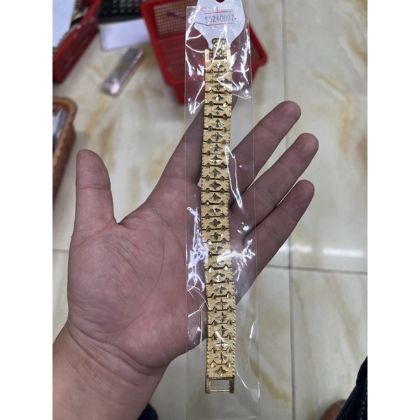 Lắc tay nam nữ mạ càng 24K khắc sao -Bảo hành lên đến 03 tháng - Bao hoàn tiền, Bao đổi trả trong 07 ngày