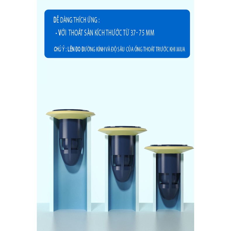 Bộ nắp phễu thoát sàn ngăn côn trùng khử mùi đường thoát nước