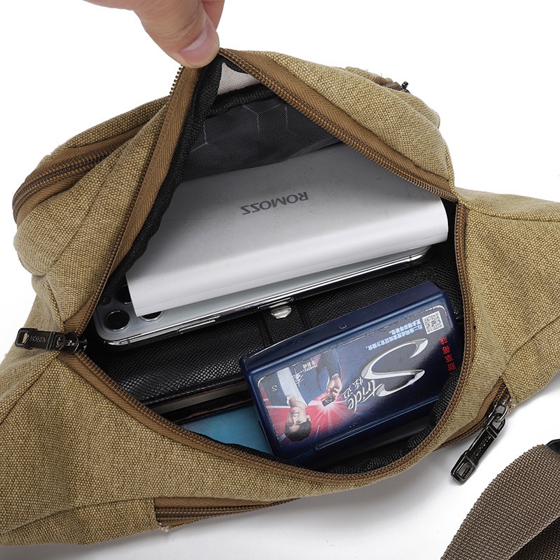 Túi đeo chéo trước ngực đựng điện thoại đa chức năng phong cách doanh nhân mới dành cho nam và nữ