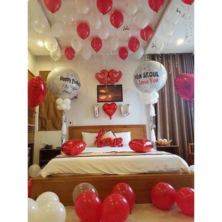 Combo Set Trang Trí Phòng Cưới Hoành Tráng Với Bóng Jumbo