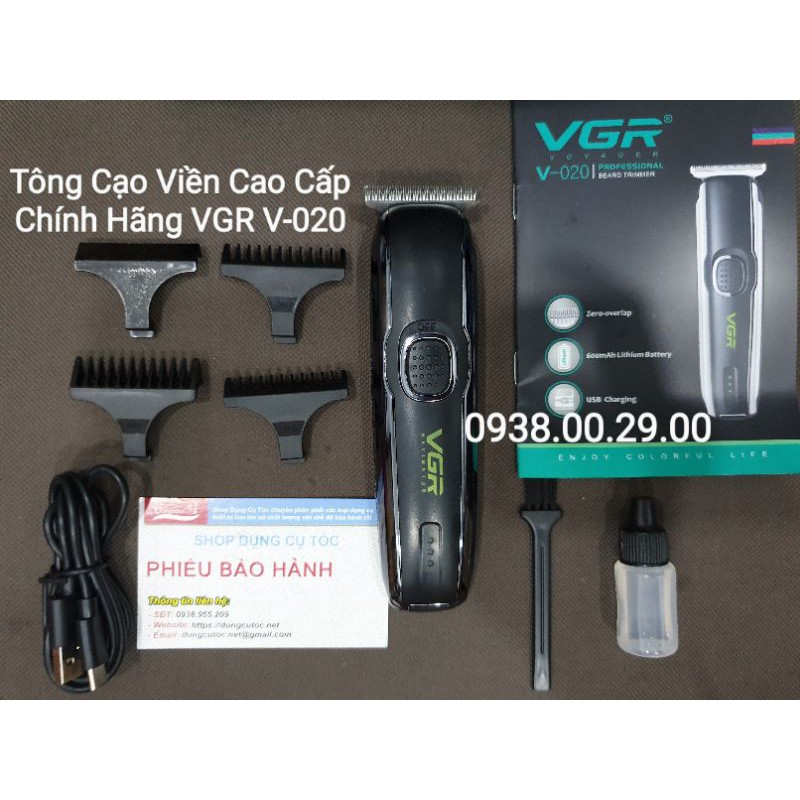 Tông Đơ Chấn Viền VGR V-020 Hàng Chính Hãng, Tông Đơ Cạo Viền, Cạo Đầu, Cạo Râu.(Ảnh thật)