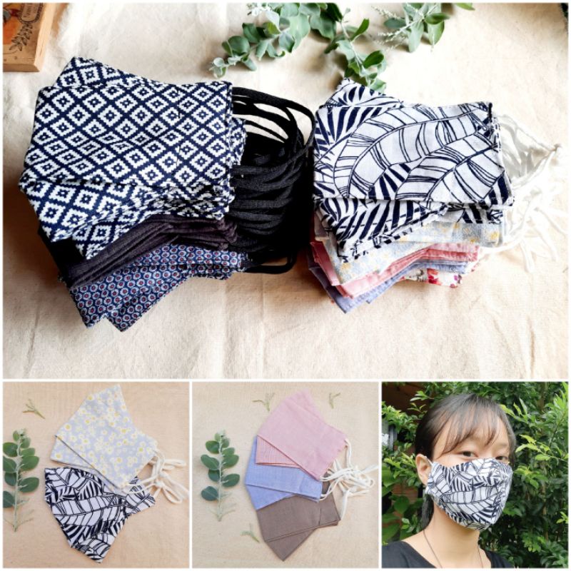 Khẩu trang vải Linen, Cotton