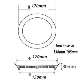Đèn led tròn downlight âm trần 12w