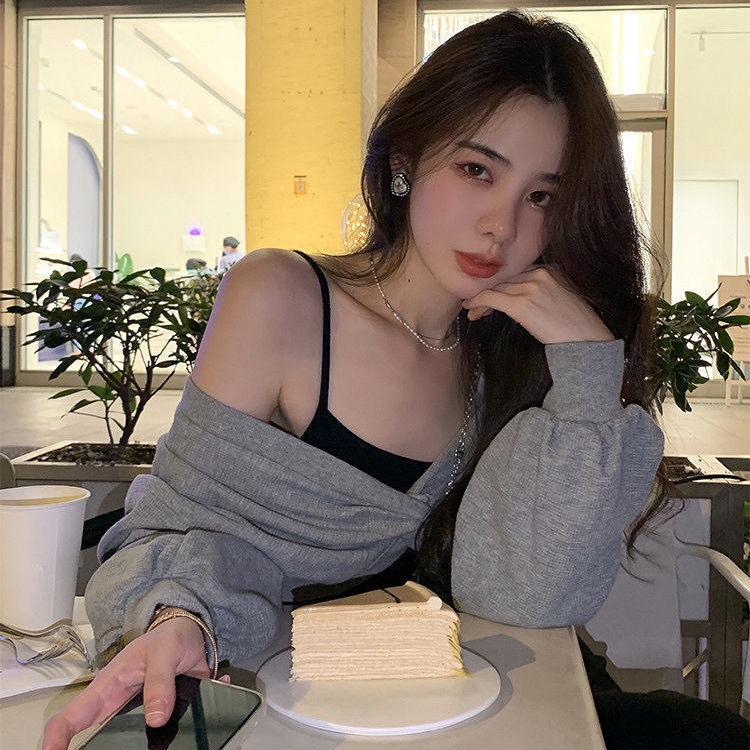chất đũi lụa trơn basic nữ đầm xuông váy 2 dây ôm body Cực sexy CfHo