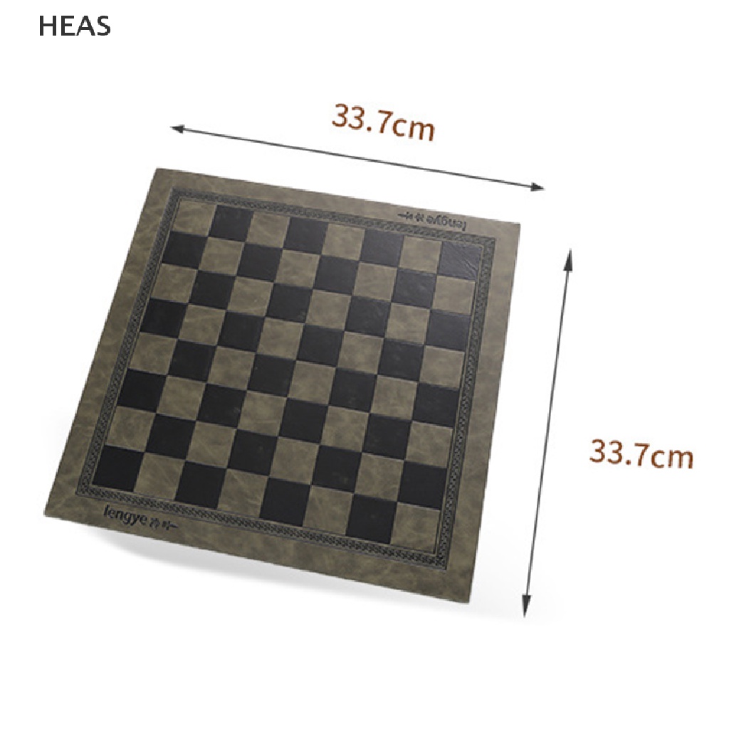 He Embossed Design PVC Leather International Chess Board Games Mat Checkers Pad id
