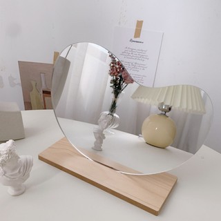 Gương Để Bàn Đế Rời Abstract Trang Trí Decor Aesthetics (k kèm bút)