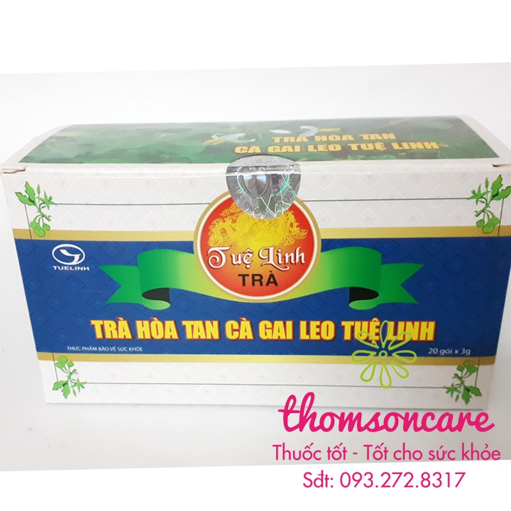 Trà Cà Gai Leo Tuệ Linh - hỗ trợ giải độc gan - Hộp 20 gói - Chính hãng