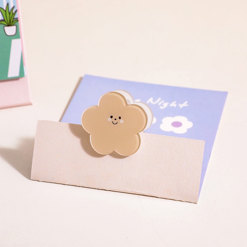 Bộ Kẹp Giấy Bằng Acrylic Họa Tiết Đám Mây Dễ Thương Dành Cho Học Sinh