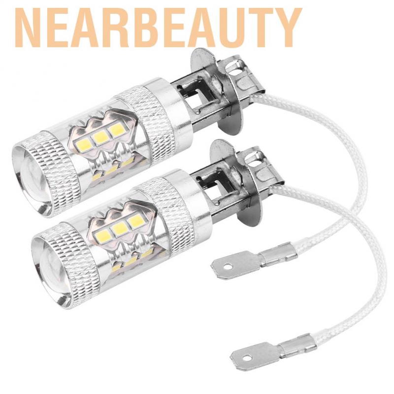 2 Bóng Đèn Led Ban Ngày H1 H3 12v-24v 80w Cho Xe Hơi