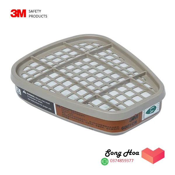 [GIÁ SỈ] Trọn bộ mặt nạ 3M 6200 kèm phin lọc 3M 6001CN + bông lọc 3M 5N11CN + nắp 3M 501