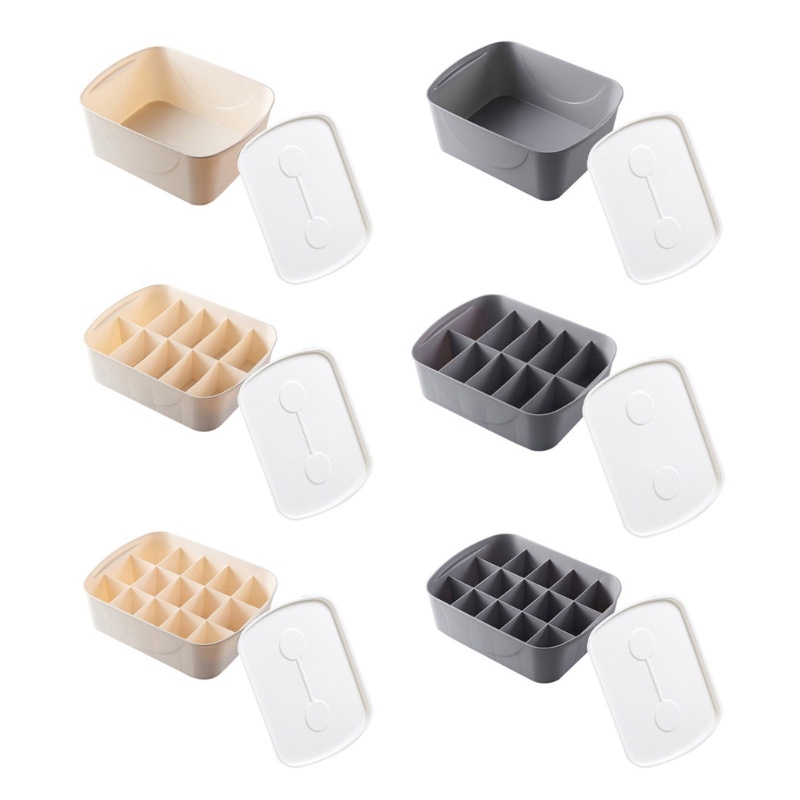 Hộp Nhựa 10 / 15 Ngăn Đựng Đồ Lót / Vớ Đa Năng Tiện Dụng