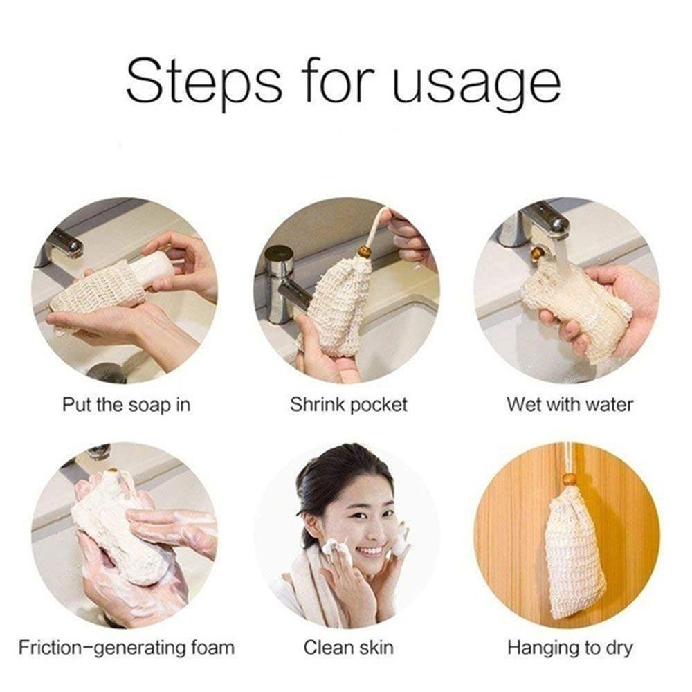 Túi Lưới Đựng Mút Tắm Chuyên Nghiệp Thời Trang Tự Nhiên