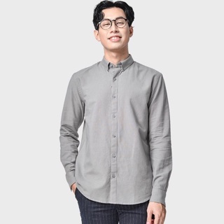 Áo Sơ Mi Nam Tay Dài Ve Cổ Đáp Sườn - SM103207