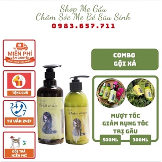 Combo gội - xả thảo dược dưỡng tóc, giảm rụng và kích mọc tóc