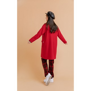 Áo khoác dạ nữ cổ bẻ - 92Wear