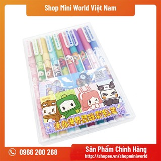Bút Mini World Cực Đẹp [1 Bộ 10 Cái, 10 Màu Khác Nhau]