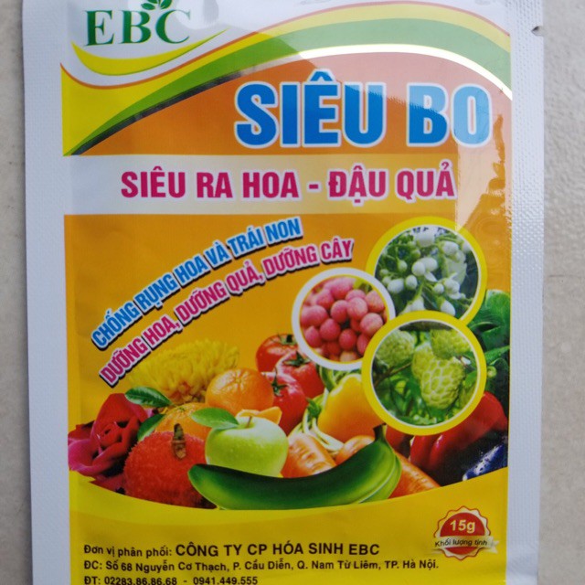 Siêu BO - Chống rụng hoa và trái non, ra hoa đậu quả đẹp mã