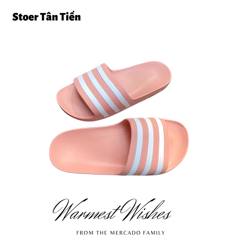 HÀNG MỚI VỀ Dép đúc nữ quai ngang Adidas nguyên khối siêu nhẹ, dép UNISEX đẹp dáng thể thao chống nước