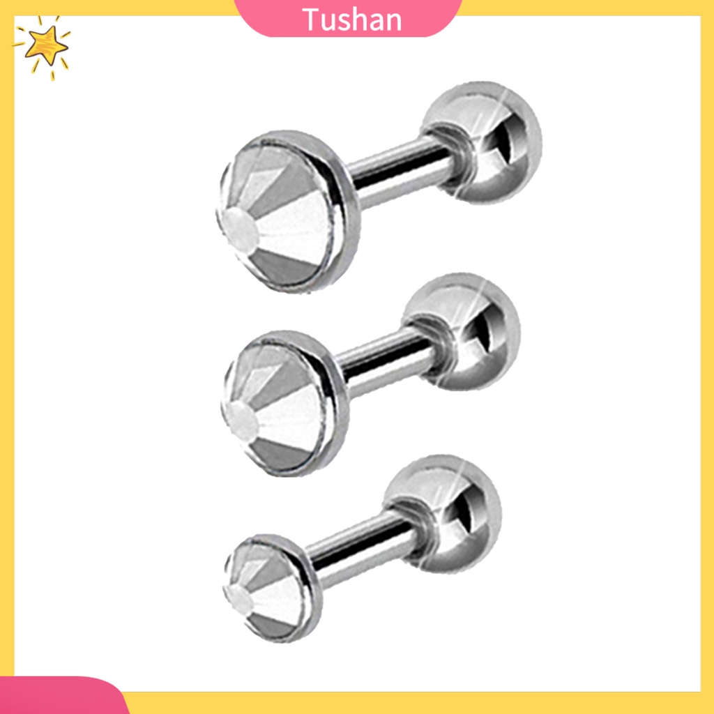 Bộ 3 bông tai đính vành tai đơn giản sang trọng cho cả nam/nữ