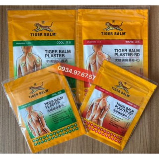 Cao dán Con Hổ Tiger Balm Singapore (Nóng-Lạnh) - Gói 3 miếng