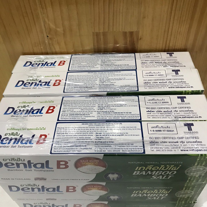 Kem đánh răng Thảo Dược Muối Tre Dental B Thái Lan (120g)