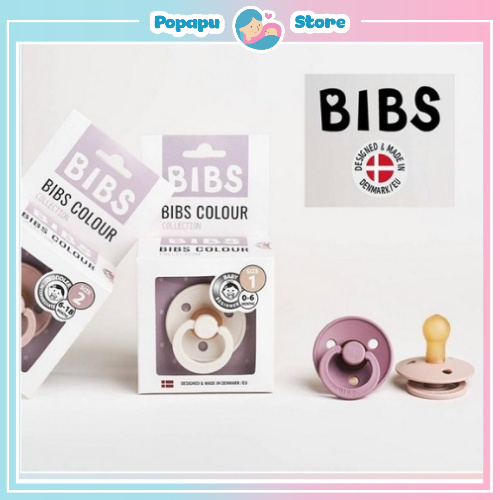 Ti Giả BIBS Đan Mạch Chính Hãng Cho Bé Kèm Nắp Trứng Hoặc Hộp Đựng shop Popapu