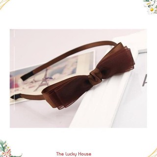 Bờm nơ cài tóc handmade chất liệu voan mỏng BN52