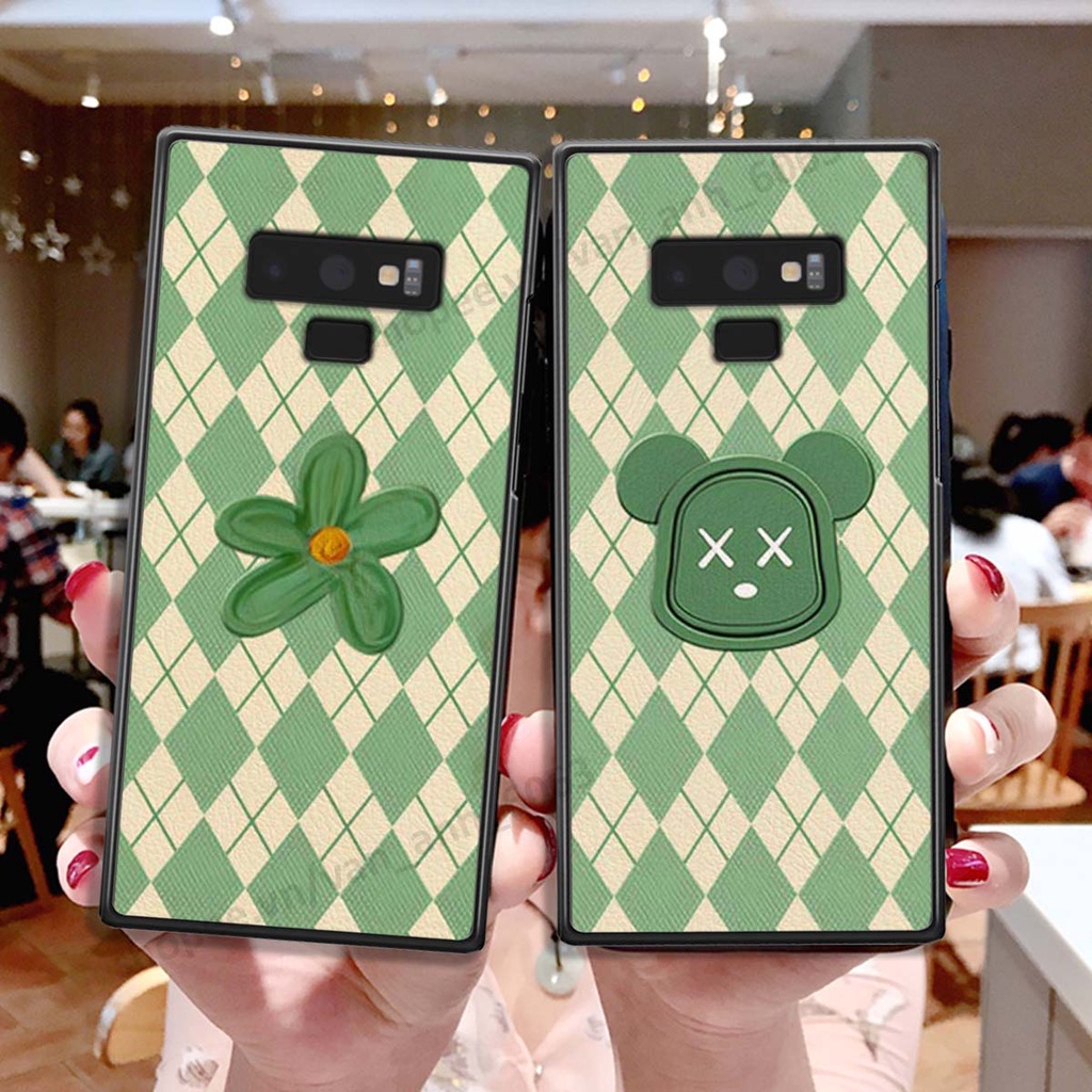 Ốp lưng Samsung Note 9 in hình hoa, gấu rich bear nghệ thuật, thời trang