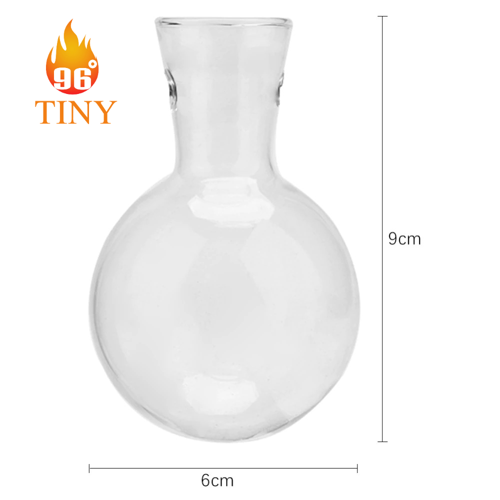 Bình hoa thủy tinh hình tròn có gắn khung gỗ để trồng cây thủy sinh, cắm hoa, trang trí bàn làm việc, văn phòng