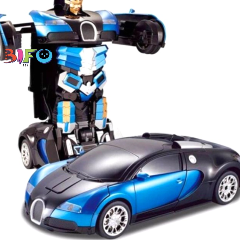 Đồ chơi Super car ô tô biến hình Robot có đèn nhạc mới lạ cho bé đồ chơi bé trai siêu xe biến hình cực ngầu