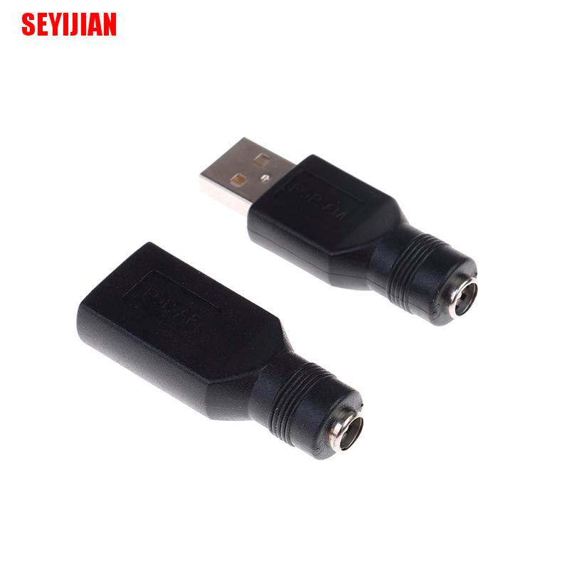 Đầu Chuyển Đổi 5V 5.5X2.1Mm Dc Usb 2.0 Chuyên Dụng Cho Laptop