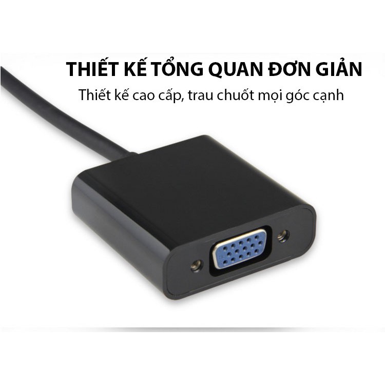 Cáp chuyển đổi DVI ra VGA JSJ DVV01 thiết kế đơn giản nhưng tỉ mỉ đến từng chi tiết nhỏ nhất, trau chuốt mọi góc cạnh