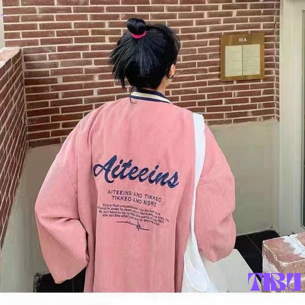 Áo Khoác BomBer Tikker Nhung 2 lớp logo thêu Tikker cao cấp 1kenz