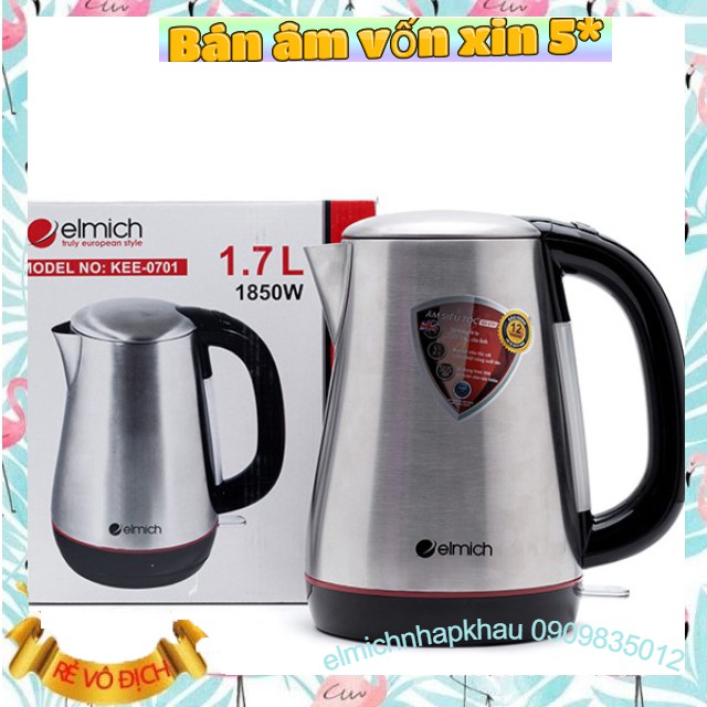 Bình siêu tốc KEE-0701 1,7L xuất xứ cộng hòa sé bảo hành 2 năm