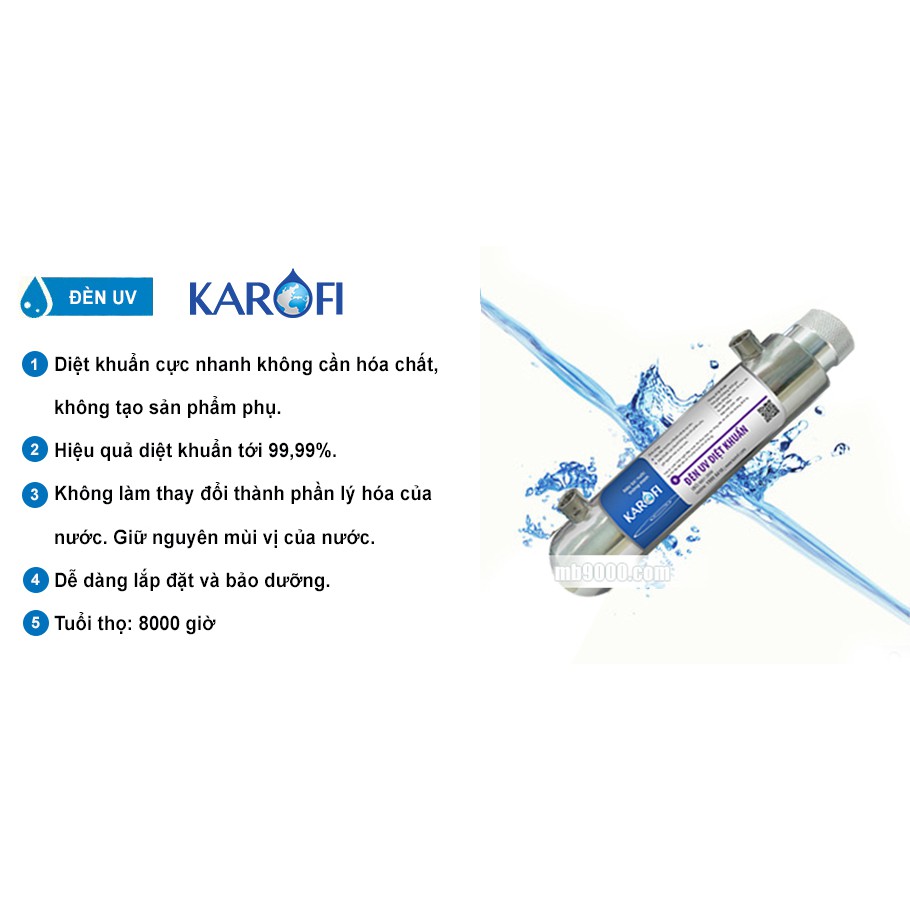 Đèn UV Karofi diệt khuẩn 6w